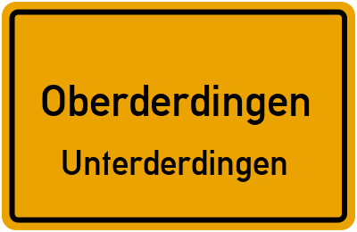 Straßenverzeichnis Oberderdingen Unterderdingen