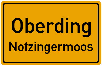 Straßenverzeichnis Oberding Notzingermoos