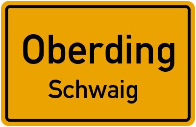 Straßenverzeichnis Oberding Schwaig