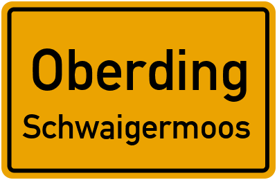 Straßenverzeichnis Oberding Schwaigermoos
