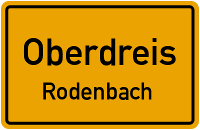 Straßenverzeichnis Oberdreis Rodenbach