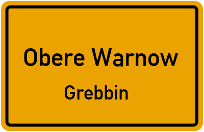 Straßenverzeichnis Obere Warnow Grebbin