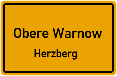 Straßenverzeichnis Obere Warnow Herzberg