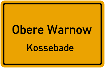 Straßenverzeichnis Obere Warnow Kossebade