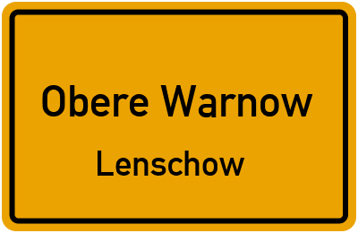 Straßenverzeichnis Obere Warnow Lenschow