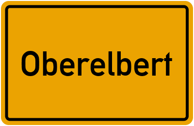 Ortsschild von Gemeinde Oberelbert in Rheinland-Pfalz