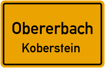 Straßenverzeichnis Obererbach Koberstein