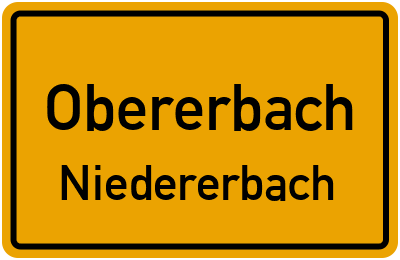 Straßenverzeichnis Obererbach Niedererbach