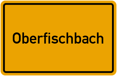 Ortsschild von Oberfischbach in Rheinland-Pfalz