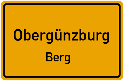Straßenverzeichnis Obergünzburg Berg