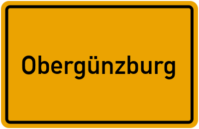 Ortsschild von Markt Obergünzburg in Bayern