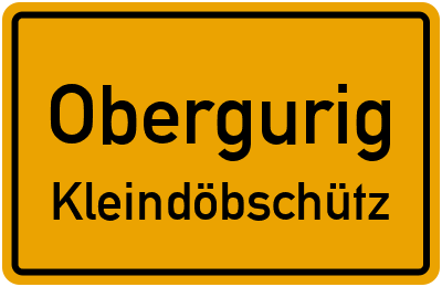Straßenverzeichnis Obergurig Kleindöbschütz