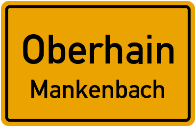 Straßenverzeichnis Oberhain Mankenbach