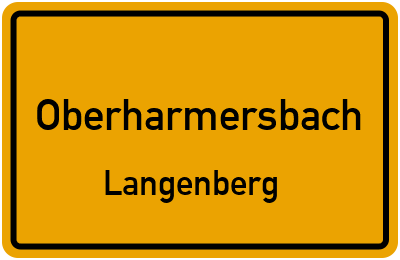 Straßenverzeichnis Oberharmersbach Langenberg
