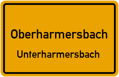 Straßenverzeichnis Oberharmersbach Unterharmersbach