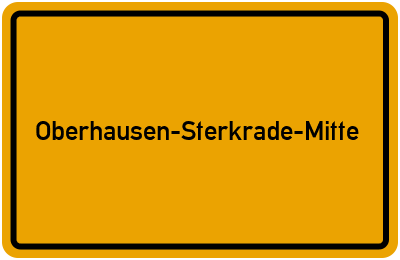Branchenbuch Oberhausen-Sterkrade-Mitte, Nordrhein-Westfalen