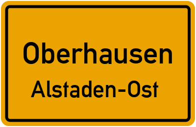 Straßenverzeichnis Oberhausen Alstaden-Ost