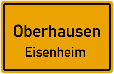 Straßenverzeichnis Oberhausen Eisenheim