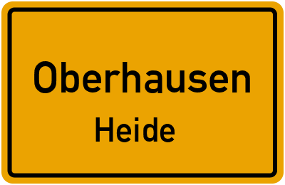 Straßenverzeichnis Oberhausen Heide