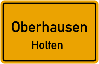 Straßenverzeichnis Oberhausen Holten