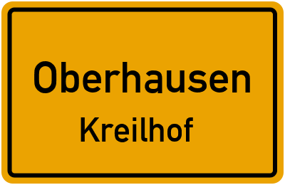 Straßenverzeichnis Oberhausen Kreilhof