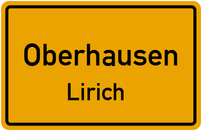 Straßenverzeichnis Oberhausen Lirich