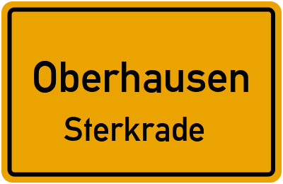 Straßenverzeichnis Oberhausen Sterkrade