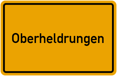 Ortsschild von Gemeinde Oberheldrungen in Thüringen