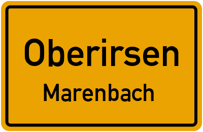 Straßenverzeichnis Oberirsen Marenbach