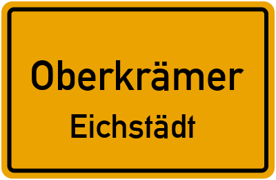 Straßenverzeichnis Oberkrämer Eichstädt
