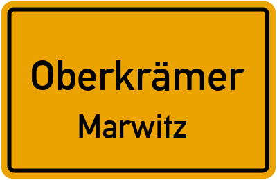 Straßenverzeichnis Oberkrämer Marwitz