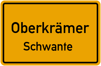 Straßenverzeichnis Oberkrämer Schwante