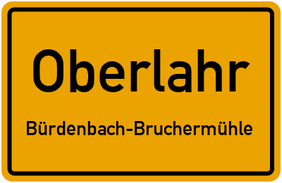 Straßenverzeichnis Oberlahr Bürdenbach-Bruchermühle