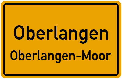 Straßenverzeichnis Oberlangen Oberlangen-Moor