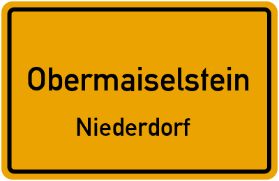 Straßenverzeichnis Obermaiselstein Niederdorf