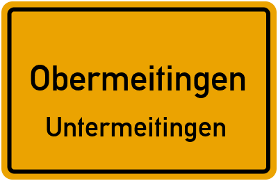Straßenverzeichnis Obermeitingen Untermeitingen