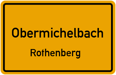 Straßenverzeichnis Obermichelbach Rothenberg