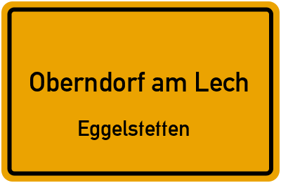 Straßenverzeichnis Oberndorf am Lech Eggelstetten