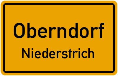 Straßenverzeichnis Oberndorf Niederstrich
