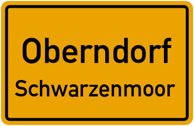 Straßenverzeichnis Oberndorf Schwarzenmoor