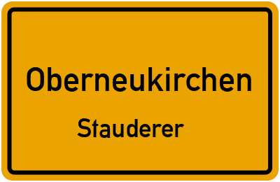 Straßenverzeichnis Oberneukirchen Stauderer