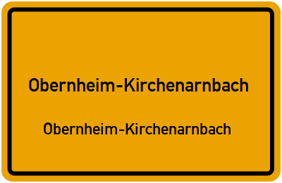 Straßenverzeichnis Obernheim-Kirchenarnbach Obernheim-Kirchenarnbach