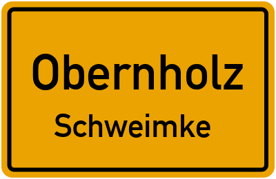 Straßenverzeichnis Obernholz Schweimke