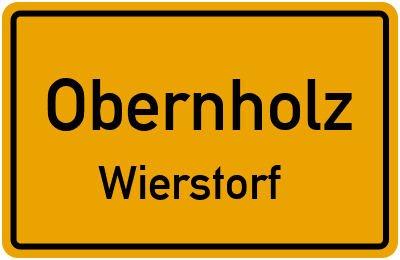 Straßenverzeichnis Obernholz Wierstorf