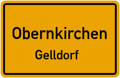 Ortsschild Obernkirchen Gelldorf