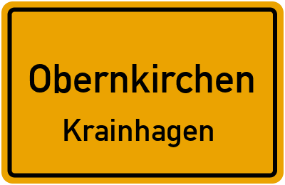 Ortsschild Obernkirchen Krainhagen