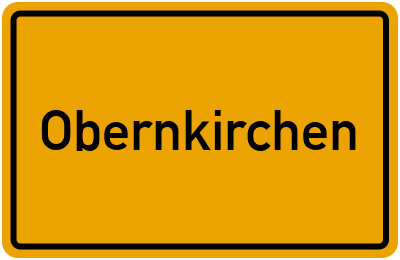 Ortsschild von Stadt Obernkirchen in Niedersachsen