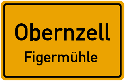 Ortsschild Obernzell Figermühle