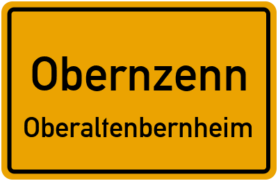 Ortsschild Obernzenn Oberaltenbernheim
