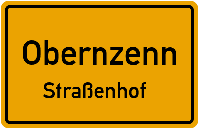 Ortsschild Obernzenn Straßenhof